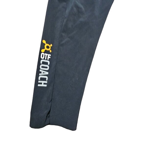 Nike Dri Fit Orange Theory Pants Womens S Black Gym Activewear Polyester Spandex - Picture 5 of 10